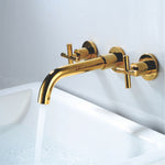 Wall Type Basin or Bath Mixer Tap AZ2153 Gold