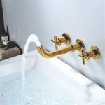 Wall Type Basin or Bath Mixer Tap AZ2153 Gold