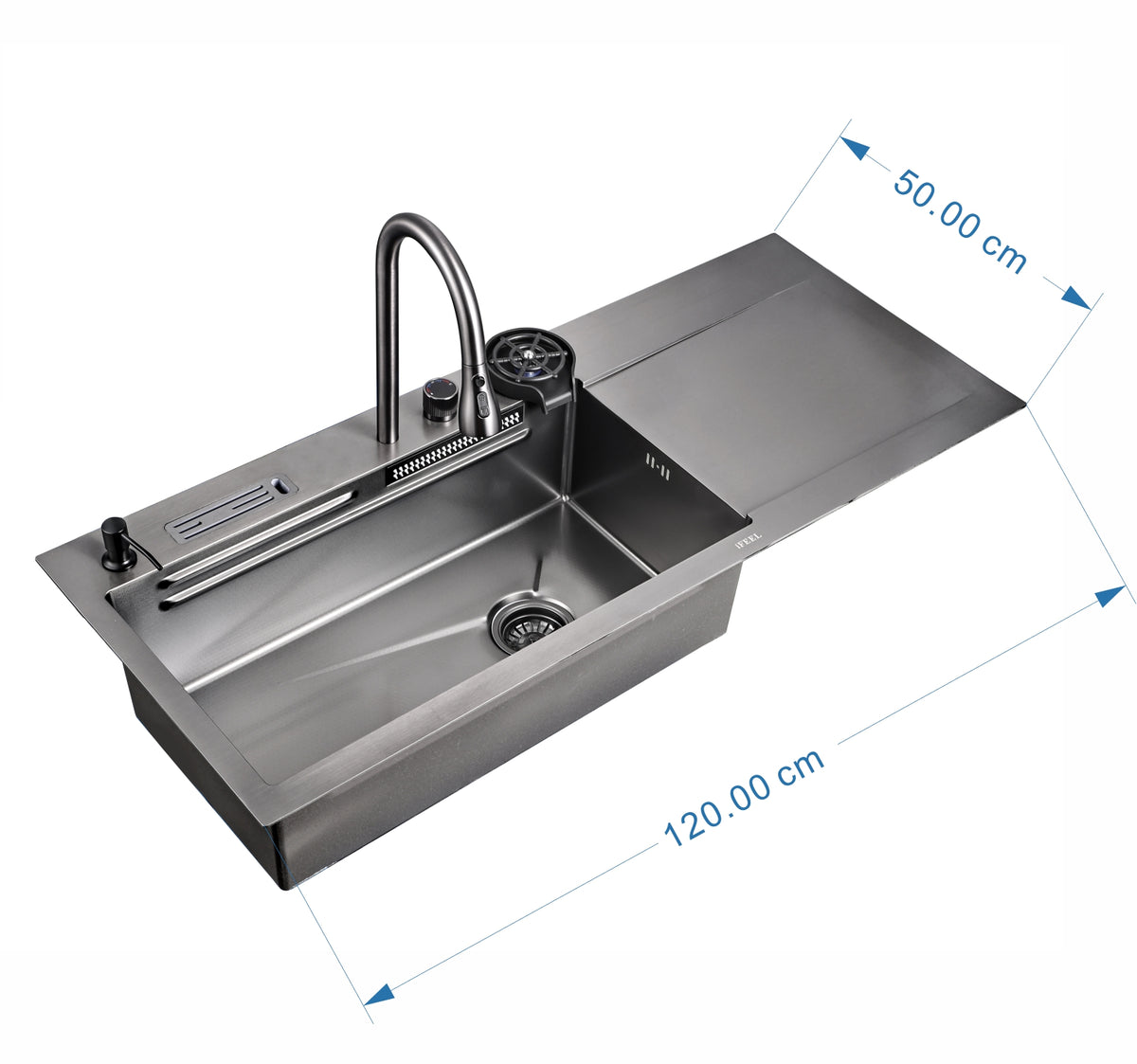 Kitchen Mixer/sink Combo Dark Grey 12050G