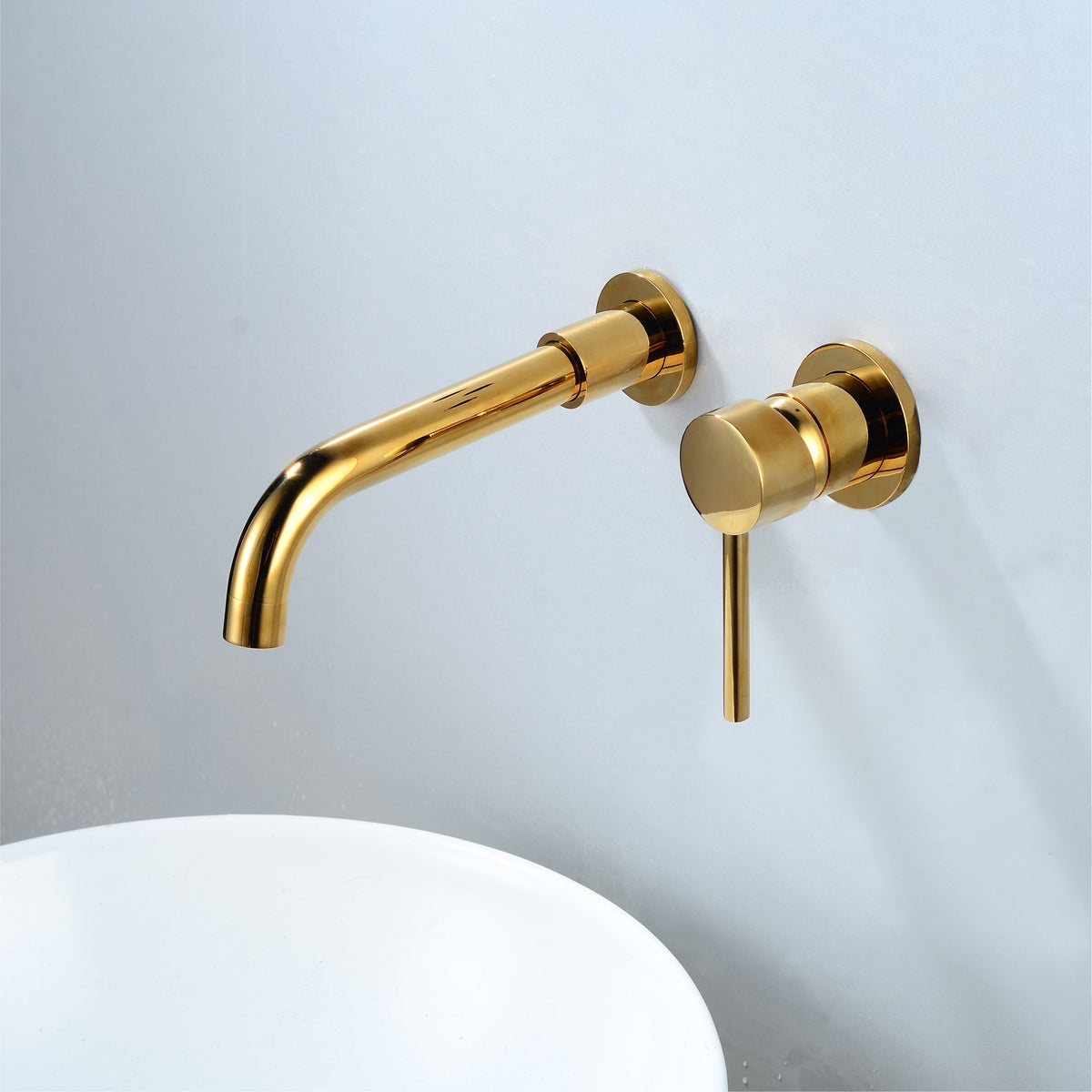 Wall Type Basin or Bath Mixer Tap AZ2152 Gold