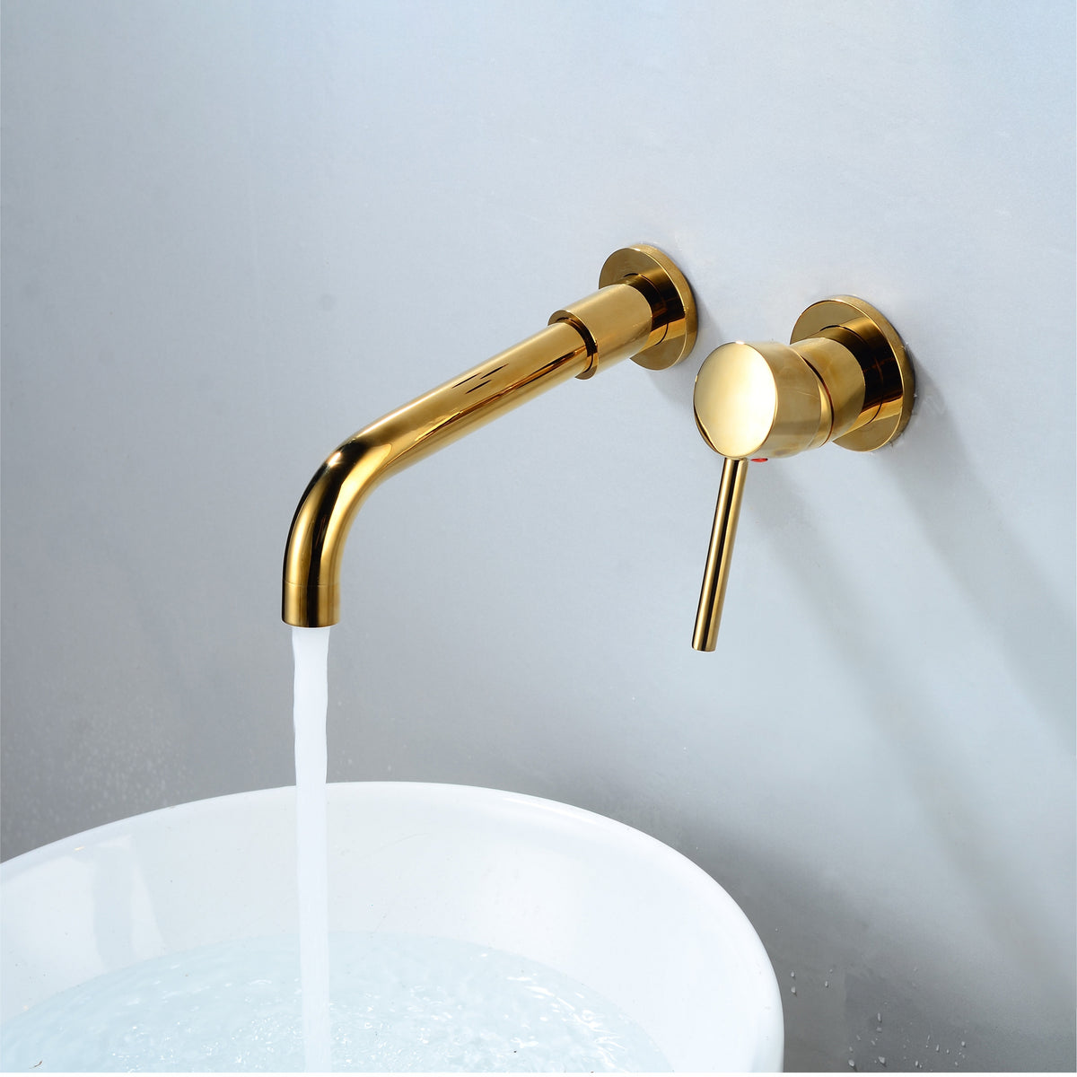 Wall Type Basin or Bath Mixer Tap AZ2152 Gold