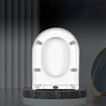D Shape Toilet Seat Soft Close Top Fix
