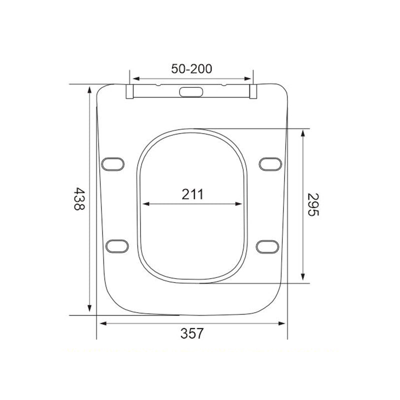 D Shape UF Toilet SeatSoft CloseTop Fix LPU-03