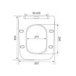 D Shape UF Toilet SeatSoft CloseTop Fix LPU-03