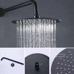 Black shower & and shower Arm & shower mixer A811B-A Set