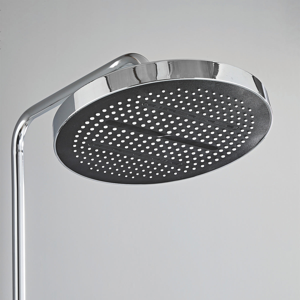 Rainfall Shower Heads W63 Black & Chrome