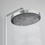 Rainfall Shower Heads W63 Black & Chrome