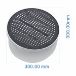 Rainfall Shower Heads W63 Black & Chrome