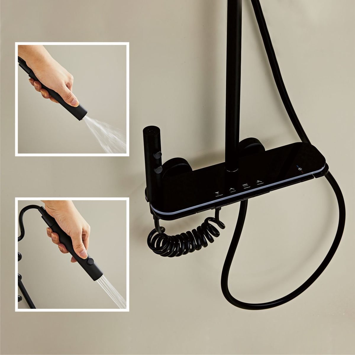 Modern Multifunctional LED Digital Display Shower System 032B