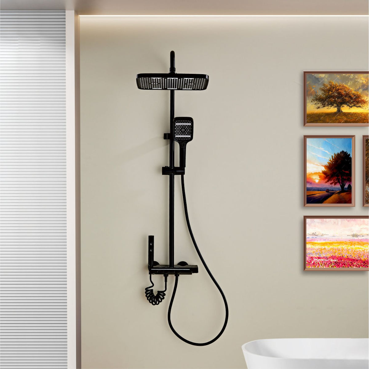 Modern Multifunctional LED Digital Display Shower System 036B