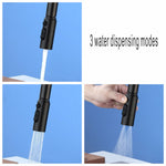 IFEEL Kitchen Sink Mixer Tap Pillar Type 1008 Black