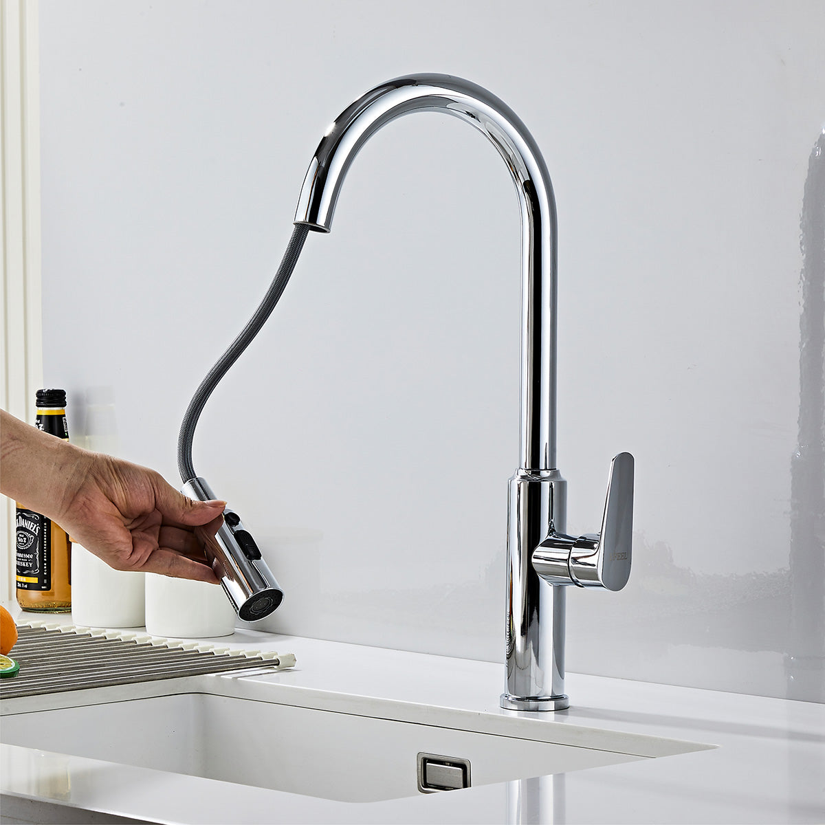 IFEEL Kitchen Sink Mixer Tap Pillar Type 1008 Chrome