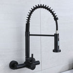 Wall Mounted Kitchen Sink Tap 1197 Black