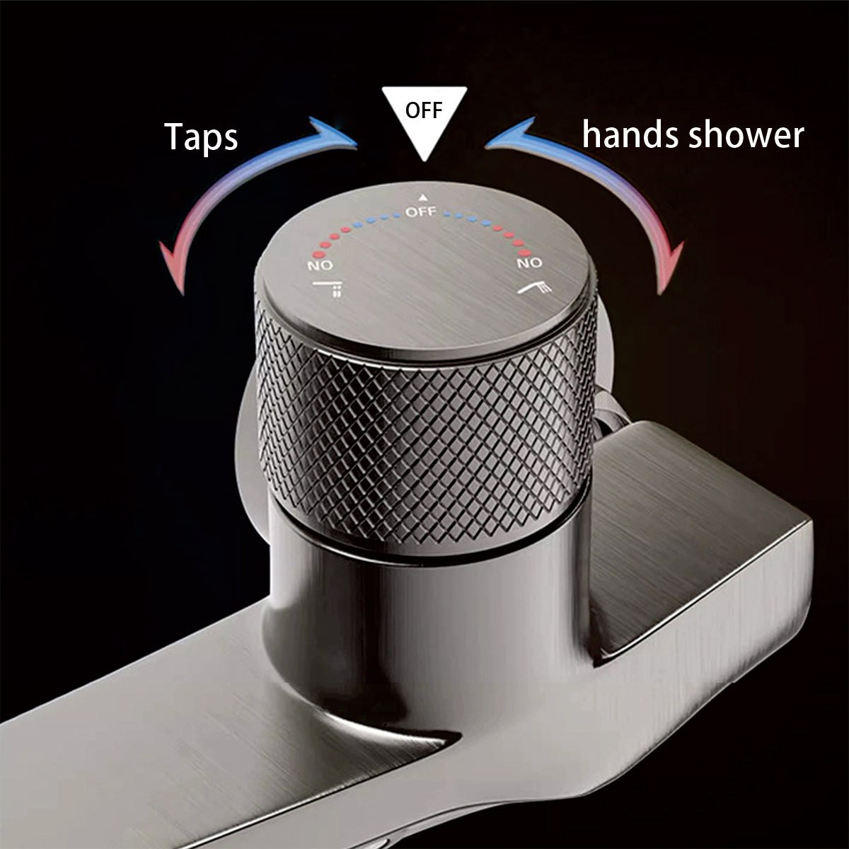 Handheld Shower Mixer set 1219 Gray