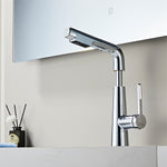 IFEEL Mixer Tap with Pull-Out Spray, Countertop Basin Tap 011539 Chrome