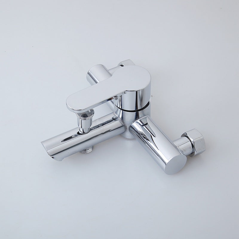 Chrome Modern Dual outlet All in One Bath Tap