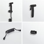 IFEEL Stainless Steel Handheld Bidet Sprayer Kit set of 3 0529 Black