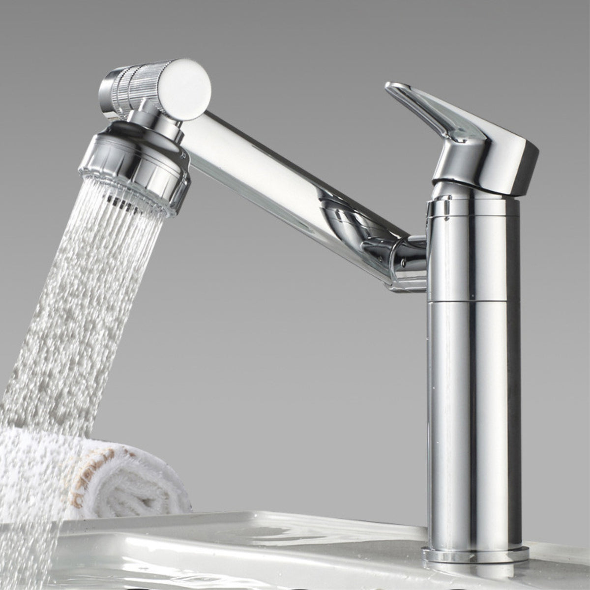 Chrome Basin Tap Different Spray Modes