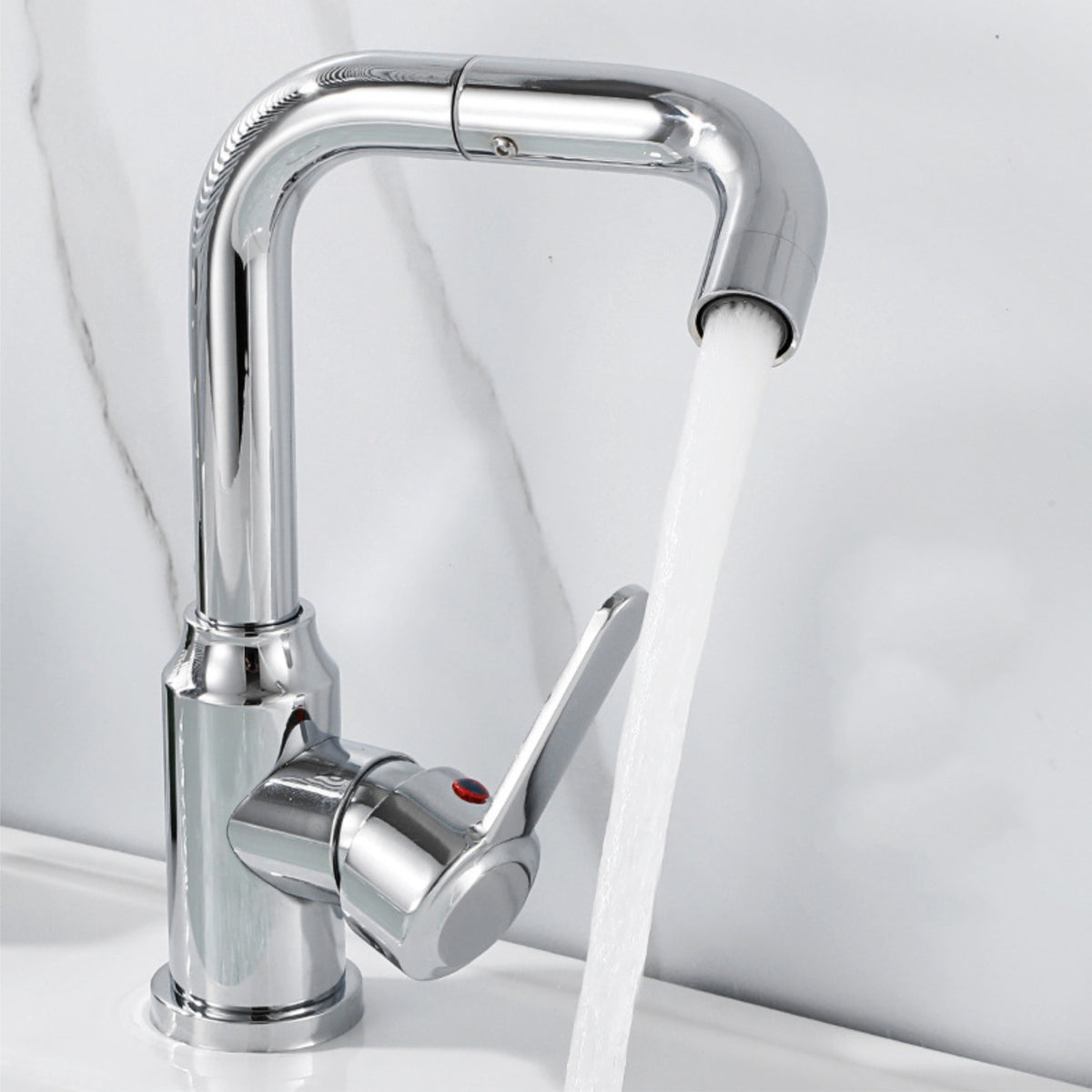 Chrome Basin Tap With 360 rotation On Both Handles