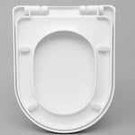Modern High-Gloss Heavy Duty D shape PolypropyleneSoft Close Quick Release Toilet Seat