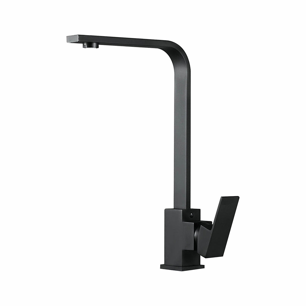 Kitchen Sink Tap black square edges curved