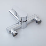 Chrome Modern Dual outlet All in One Bath Tap