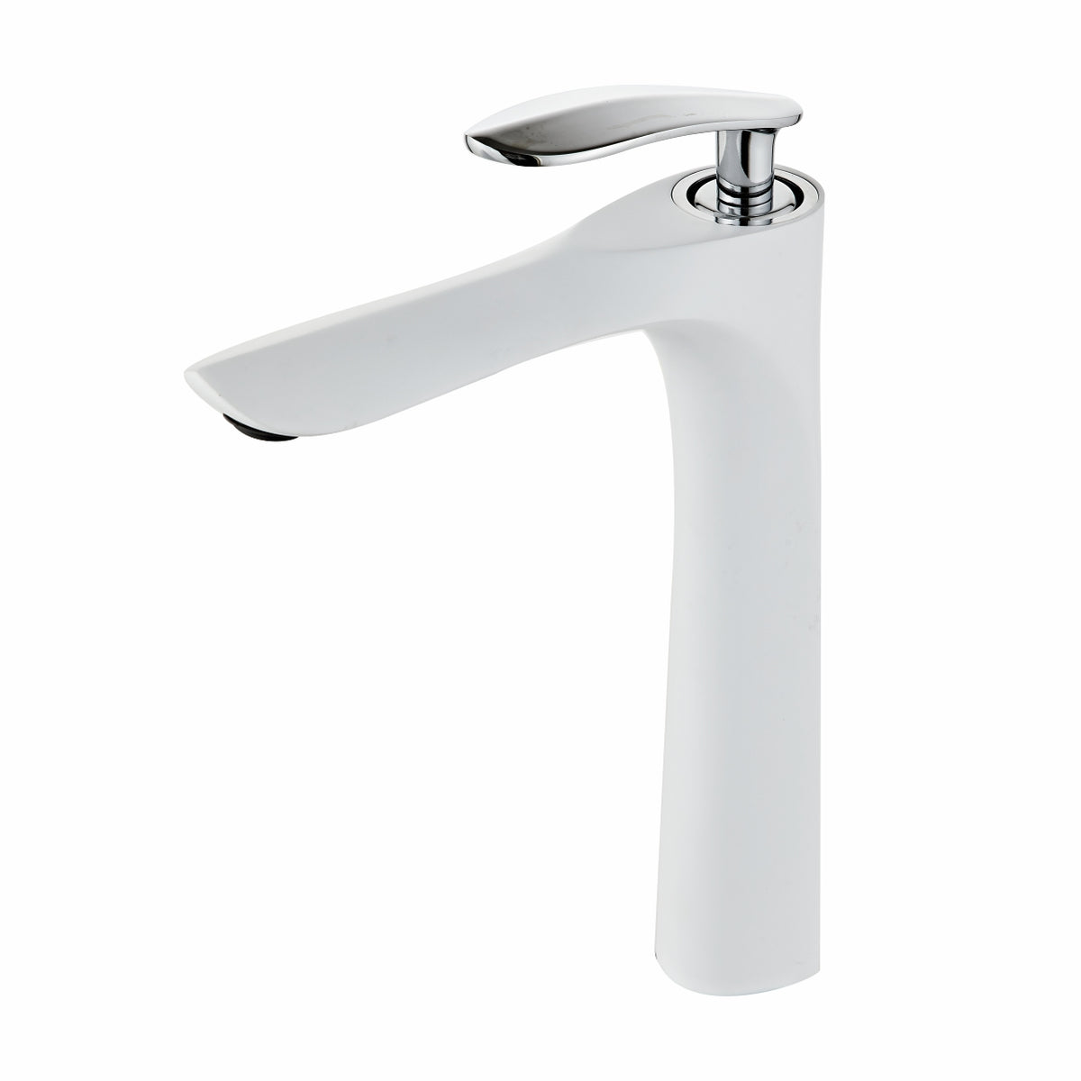 Modern White Elegant long Teardrop Basin Tap