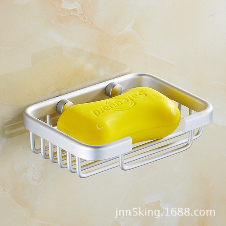 Modern Square Chrome Mountable Soap Basket
