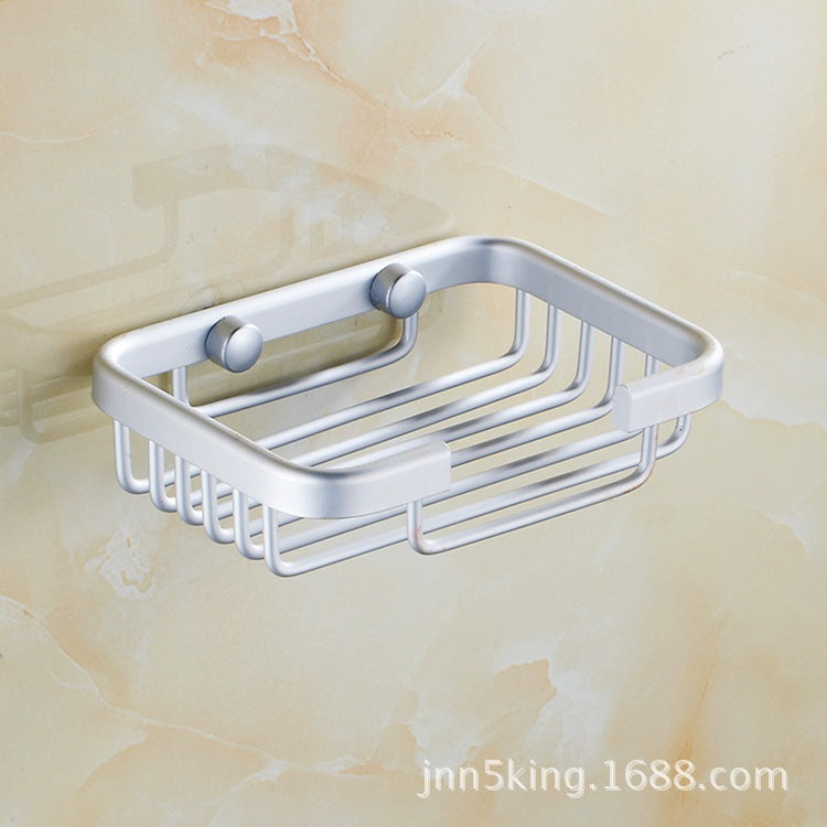 Modern Square Chrome Mountable Soap Basket