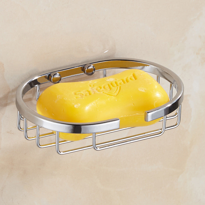 Modern Chrome Round Stylish Soap Basket
