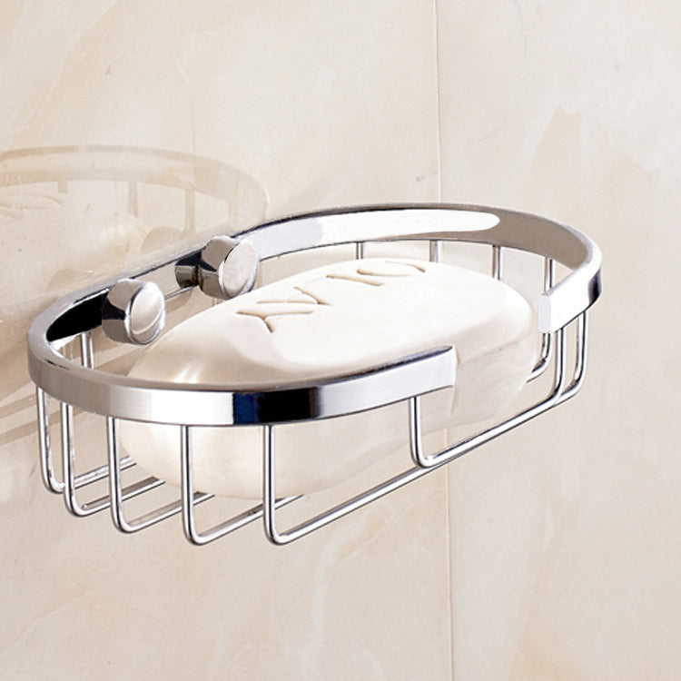Modern Chrome Round Stylish Soap Basket
