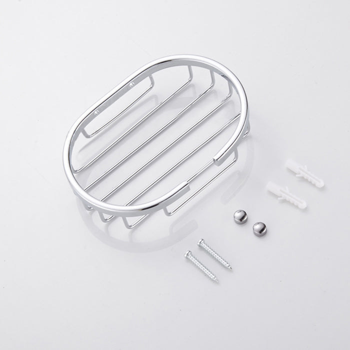 Modern Chrome Round Stylish Soap Basket