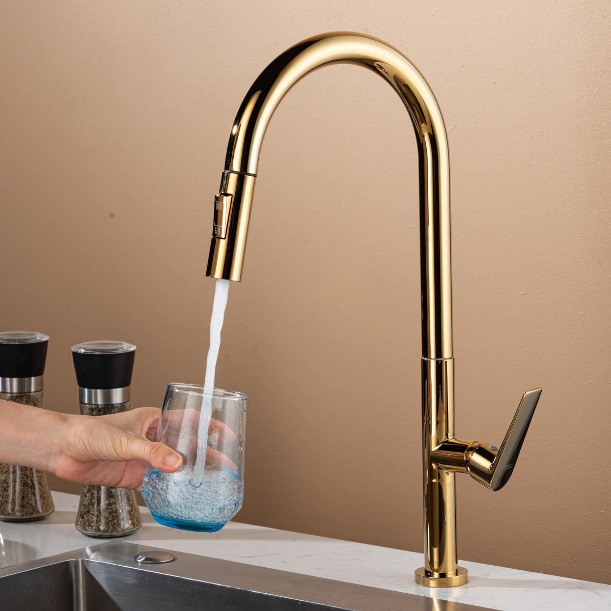 Kitchen Mixer Taps 1177 Gold