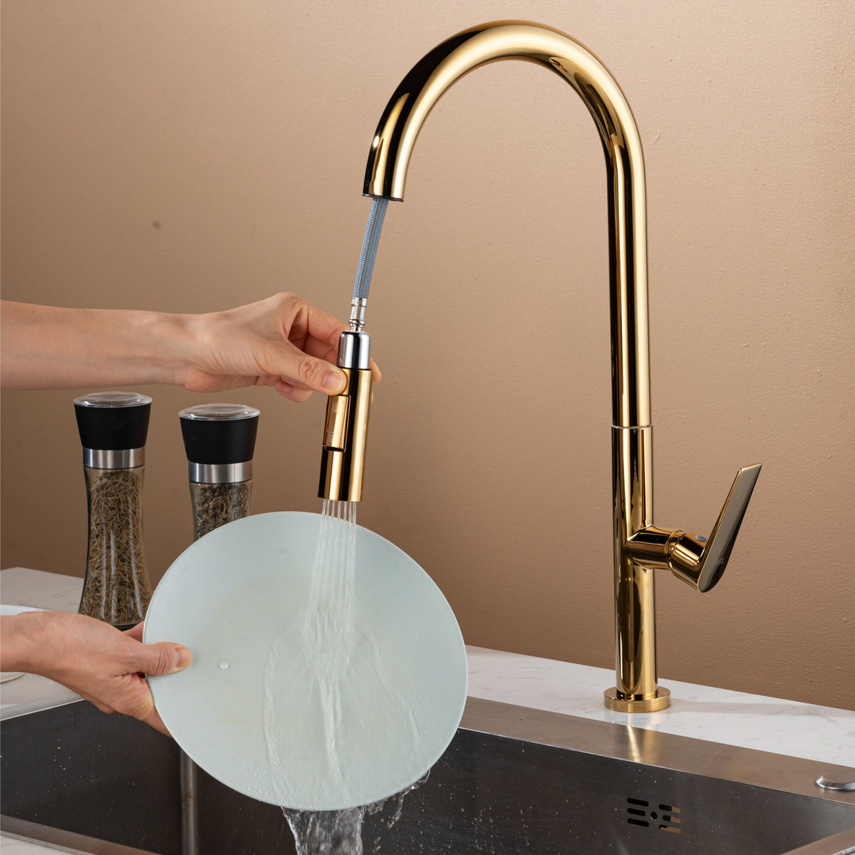 Kitchen Mixer Taps 1177 Gold