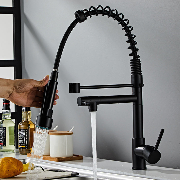 Modern Ultra Black Kitchen Sink Tap