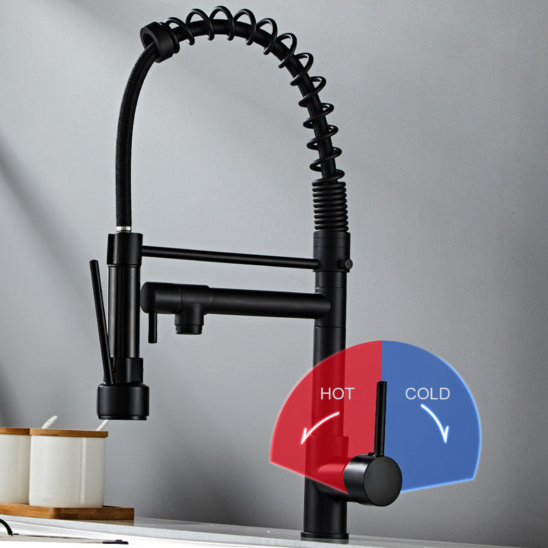 Modern Ultra Black Kitchen Sink Tap