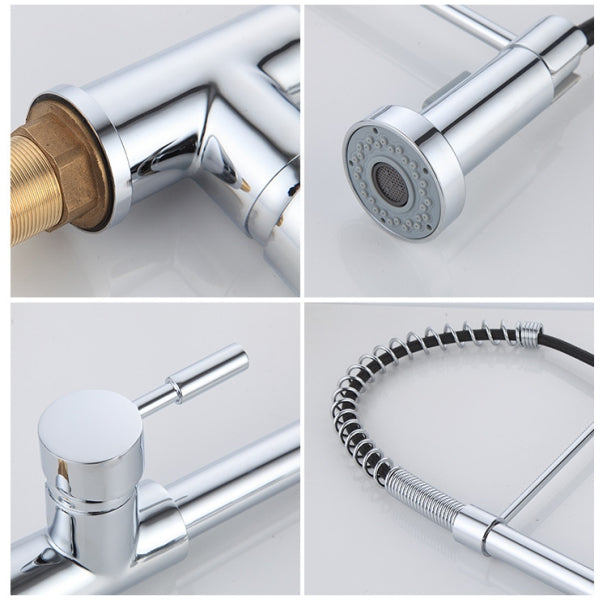 Chrome Kitchen Sink Tap with spiral