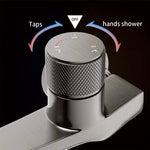 Single Knob Waterfall Bathtub Taps & Hand Shower Set 1219 Gray