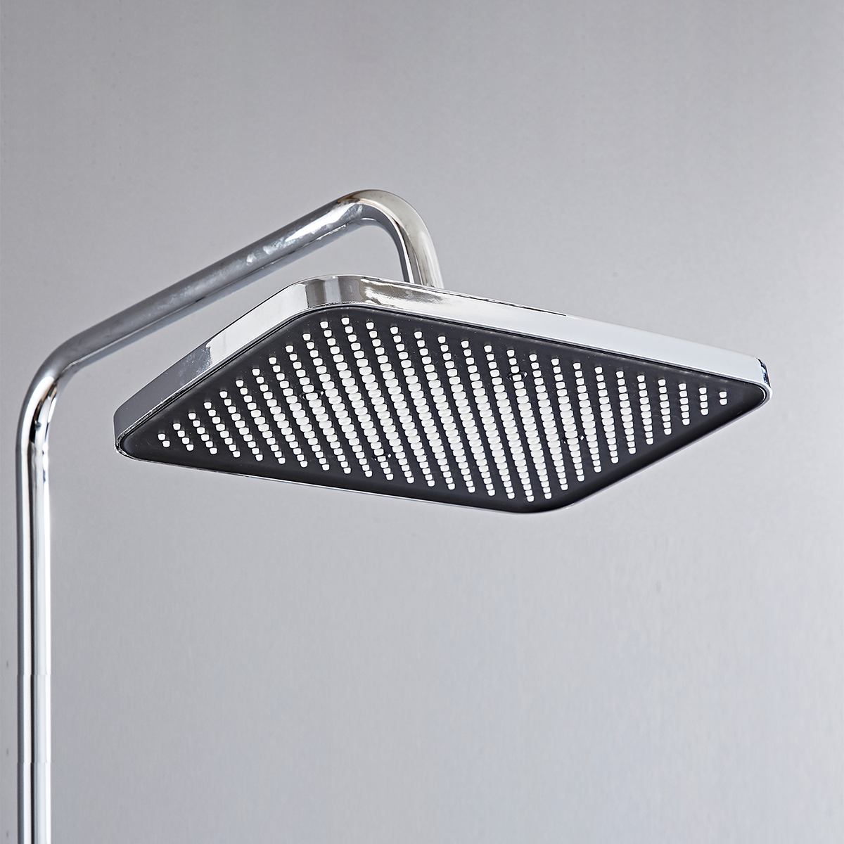 Digital Display Chrome Shower Set With LED Ambient Light 1226C