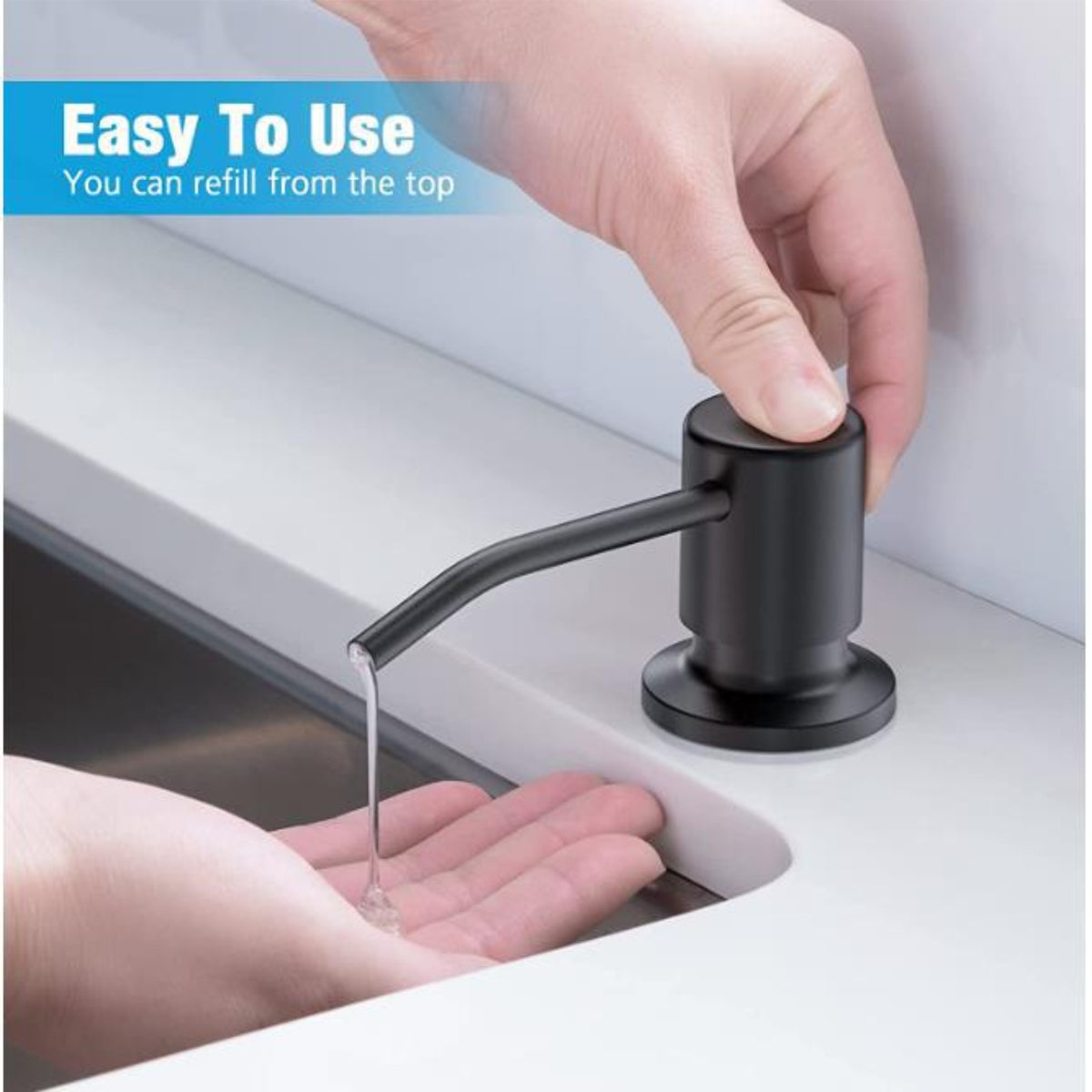 Sink Soap Dispenser 1308 Black