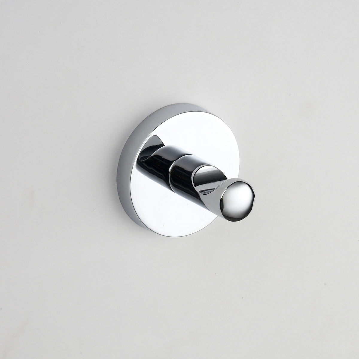 Multipurpose Chrome Robe Hook One Sided Round Wall