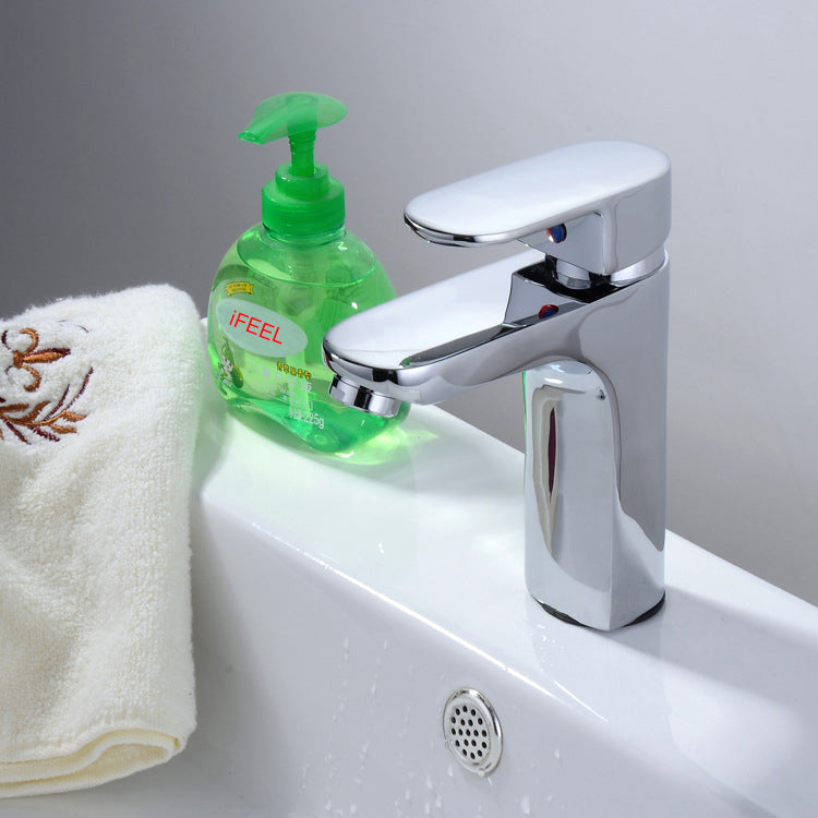 Modern Chrome Short minimalistic Basin Tap