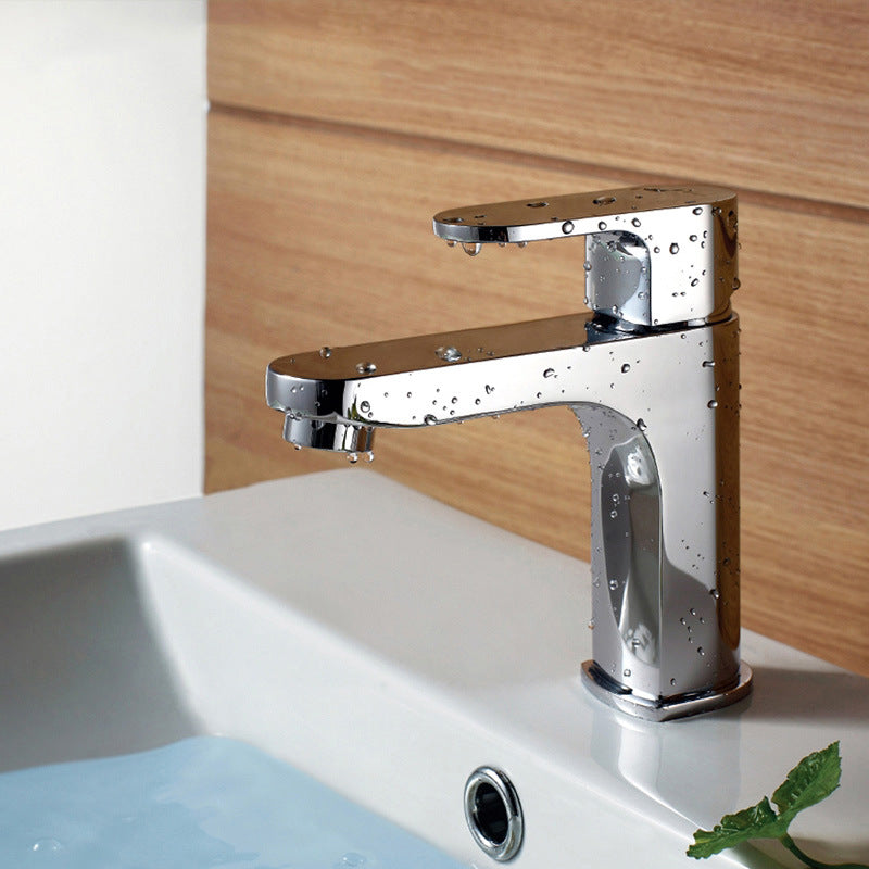 Modern Chrome Short minimalistic Basin Tap