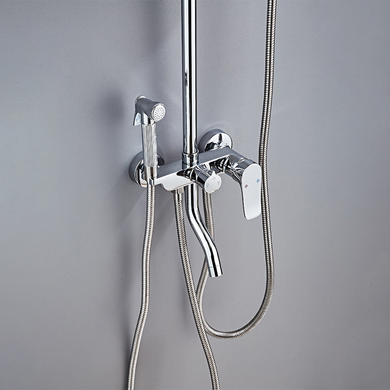 Chrome Modern All in One Shower System