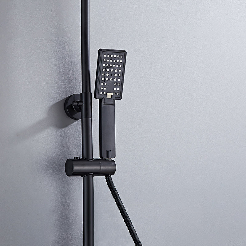 All in One Ultra Black Modern Shower System