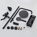 Black Modern All in One Shower System 1817B