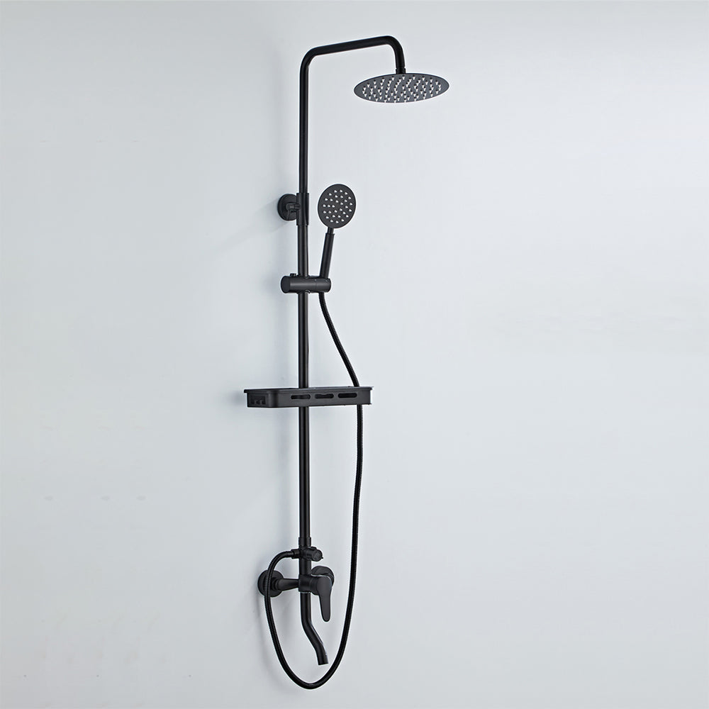 Black Modern All in One Shower System