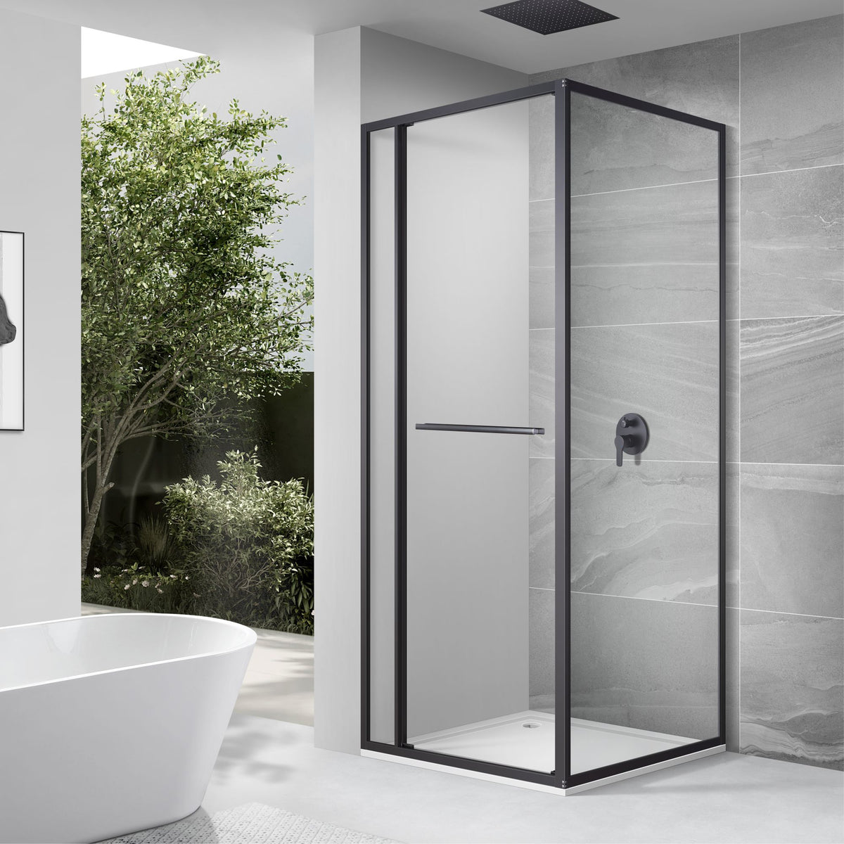 Shower Enclosur DKM001B 90x90x195 Black