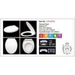 Modern White Slim Heavy Duty O shape Polypropylene Toilet Seat