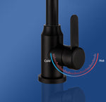 Kitchen Sink Tap Black round curvedesign